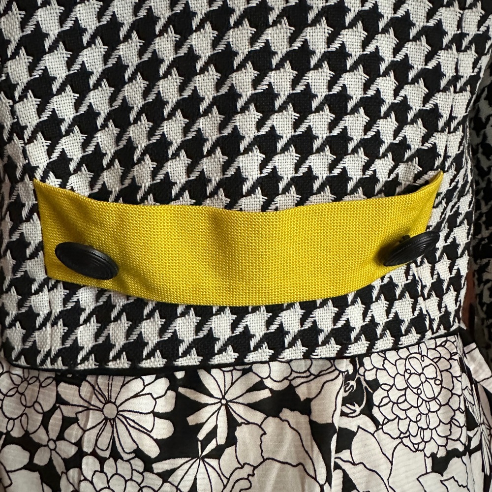 VINTAGE 70s Lanz Original Houndstooth Cropped Jacket Sz S - Picture 4 of 7